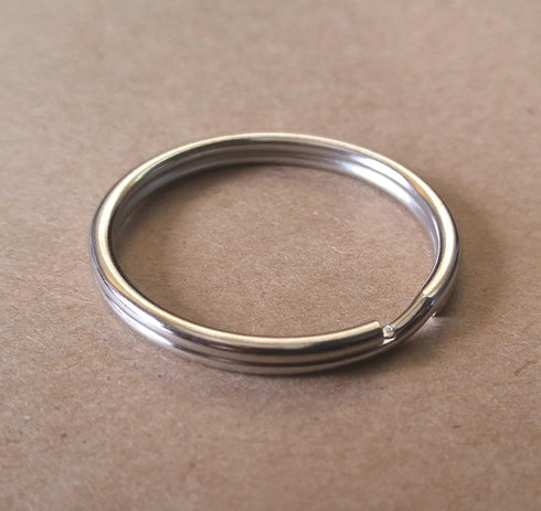 Bulk 100 Pack - 1" Key Rings - Heat Treated Heavy Duty & Durable Premium Split Ring Keychains by Specialist ID...