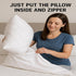 4 Pack Deluxe Zippered Vinyl Pillow Covers - Waterproof Protectors for Longer Lasting Pillows. Standard Size 20"x29". Ideal for Home, Hotel and Ho...