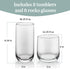 Libbey Ascent Tumbler and Rocks Drinking Glasses Set of 16, Glass Drinking Glasses with Curvature, Versatile Glassware Set for Parties and More...
