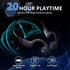 Bone Conduction Headphones, Open-Ear Wireless Bluetooth 5.3 Workout Headphones with Microphones, 20H Playtime, Waterproof Wireless Earphones for S...
