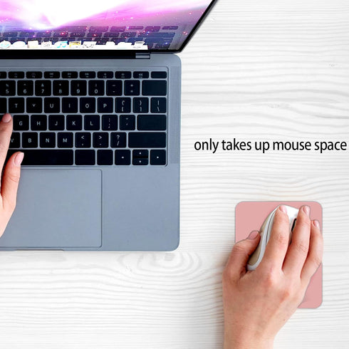 Small Rectangular Mouse pad , only Takes up Mouse Space, Universal Mini Mouse pad Portable Waterproof, with Non-Slip Glue Base, DarkPink 5X6 inche...
