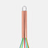 ExcelSteel - 230 ExcelSteel Perfect Durable Gift for Mixing Easy to Clean Up Silicone Tri-Color Whisk, 8", Rose Gold...