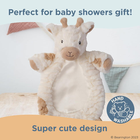 Bearington Lil' Lofty 13 Inch Giraffe Security Blanket for Babies - Giraffe Lovey - Giraffe Loveys for Babies...
