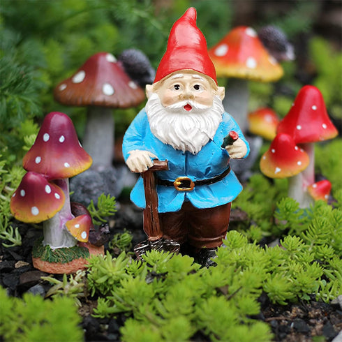 Miniature Garden Gnome Sets Fairy Garden Gnomes Outdoor Small Gnome Figurines Fairy Garden Accessories Gnome Garden Decorations...