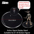 Outus 10 Pieces Plastic Action Figure Display Stands Round Figure Stand Miniature Bases for 6 - 8 Inches Figures (White)...