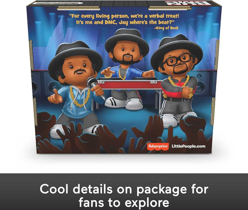 Little People Collector Run DMC Special Edition Set, 3 Figures for Adults & Hip Hop Fans in Display Box...