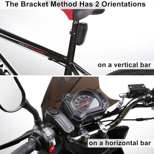 WSDCAM Anti-Theft Bike Alarm with Mount, 113dB Burglar Vibration Motorcycle Bicycle Alarm Security System Waterproof Cycle Bike Alarm with Remote...