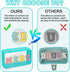 Clear Letter Patch Medicine Bag Drugs Pouch with Zipper, Travel Portable Cosmetic Makeup Bag for Women Girls, Waterproof Nylon PVC Toiletry Meds S...
