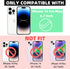 for iPhone 14 Pro Max Case Magnetic,for Women Girls Soft Cute Wave Frame Curly Shape Love Heart Luxury Plating Phone Case Compatible with MagSafe ...