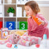 JOYIN Doll Magic Bottle Set, 2 Disappearing Magic Milk & Juice Bottles with Caps and 2 Toy Pacifiers Baby Doll Accessories Feeding Set Stuff for G...
