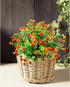 Artificial Flowers for Outdoors Artificial Plants & Flowers Fake UV Resistant Faux Plastic Greenery Shrubs for Outside Haning Planter Home Wedding...