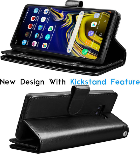 Tekcoo for Galaxy Note 9 Case, for Note 9 Wallet Case, PU Leather ID Cash Credit Card Slots Holder Carrying Folio Flip Cover [Detachable Magnetic ...