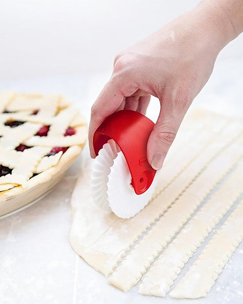 Talisman Designs Pie Crust Decorating Tools | Pastry Wheel Cutter | Set of 1...