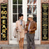 60th Birthday Party Anniversary Decorations Cheers to 60 Years Banner Party Decorations Welcome Porch Sign for Years Birthday Supplies (60th-1965)...