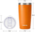 SUNWILL Travel Coffee Tumbler 20 oz, Insulated Mug with Lid, Stainless Steel Cup for Hot and Cold Drinks, Powder Coated Orange...