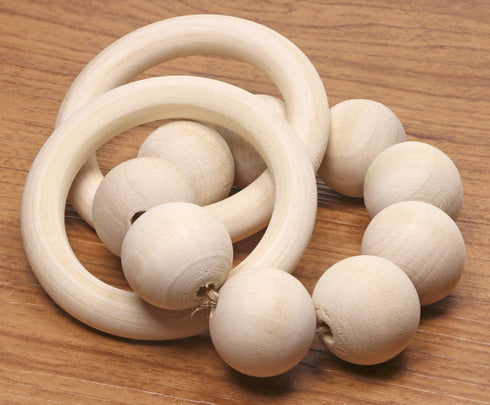 Penta Angel 10Pcs 70mm/2.75" Natural Unfinished Large Wooden Rings Circle Wood Pendant Connectors for DIY Projects Jewelry and Craft Making...