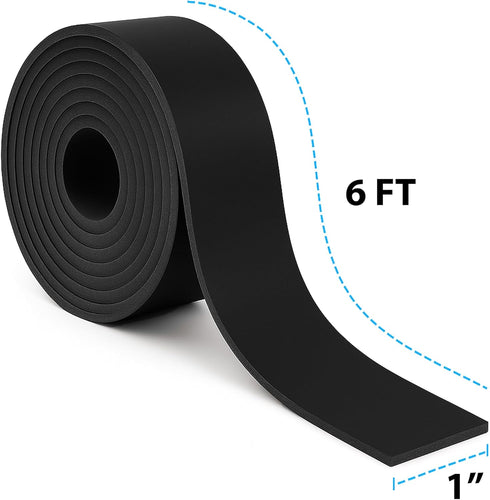 Mandala Crafts 1 Inch Wide Black Leather Straps for Crafts - 2.5mm Thick 6 Feet Long Flat Soft Genuine Full Grain Cowhide Leather Strips Bands for...