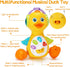 Baby Musical Duck Toy Dancing Crawling Tummy Time, Light Up Infant Toys 0-3-6 6-12 12-18 Months Birthday Gifts for 1 2 Year Old Boys Girls Baby Le...