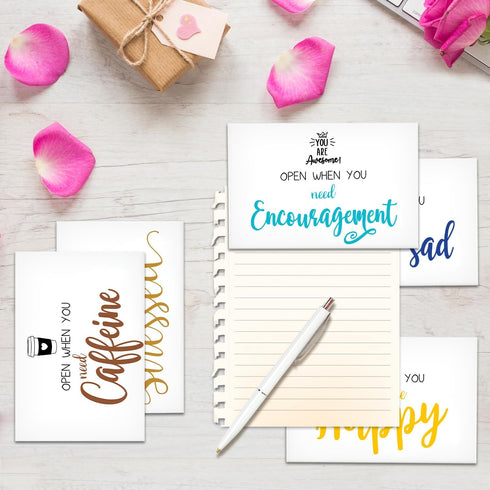 Colorful Open When Envelopes, Romantic Long Distance Relationship Gift for Teen Student Couples, University Self Care Package Go to School Friends...
