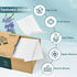 Poesie Laundry Detergent Sheets Fresh Linen Scent 160 Sheets 80 Large Loads Plastic Free Fast Dissolve Washing for All Washing Machine Traveling D...