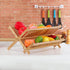 SZUAH Bamboo Dish Drying Rack, Collapsible Dish Drying Rack for Kitchen Counter, Space Saving Counter Organizer (17.8"x10.23"x9.25")...