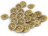 20 pcs Vintage Openwork Golden Metal Sewing Coat Buttons with Shank -25mm -1"...