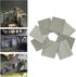 8X 1:35 Scale Steel Shed Corrugated Tile Table Material Miniature Architecture House Dioramas Building Model Kits Layout Scenery...
