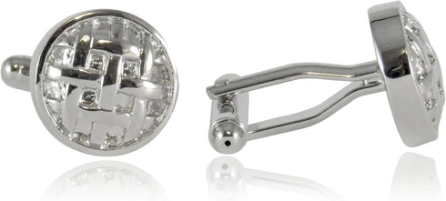 Silver Button Cufflinks...