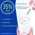 VieBeauti Teeth Whitening Kit - 5X LED Light Tooth Whitener with 35% Carbamide Peroxide, Mouth Trays, Remineralizing Gel and Tray Case - Built-in ...