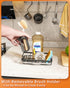 SWTYMIKI Sink Caddy Sponge Holder - Kitchen Sink Organizer with High Brush Holder for Countertop by the Sink Holding Dish Soaps and Sponges, Stain...