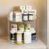 2 Tier Lazy Susan Turntable Organizer 9.25'' Rotating Spice Rack Organization for Cabinet, Kitchen, Pantry, Countertop, Spining Makeup Organizer f...