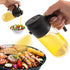 2 in 1 Glass Oil Sprayer & Dispenser, 470ml Glass Olive Oil Sprayer,Cooking Oil Sprayer,Oil Spray Bottle For Kitchen,Canola Oil Sprayer,Fryer For ...