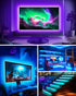 Daymeet LED Lights for TV 40-65 inch TV Behind Lighting, 13.1ft TV Led Backlight TV Led Light Strip, USB Powered RGB Led TV Lights Behind with Rem...