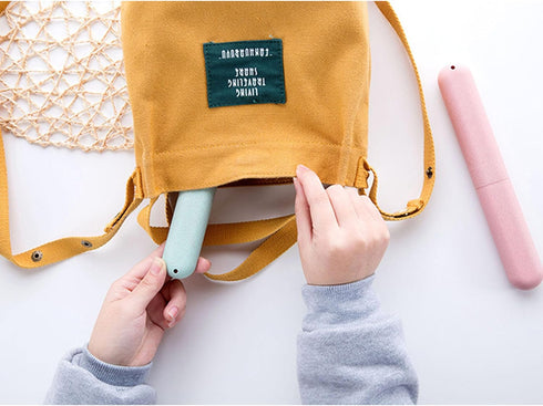 4 Pack Toothbrush Travel Case Portable Travel Toothbrush Holder Breathable Plastic Toothbrush Covers Toothbrush Container Toothbrush Protector for...