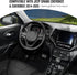 JeCar Steering Wheel Trim Cover Interior Decoration Trim Kit for 2014-2020 Jeep Grand Cherokee & Jeep Cherokee, Carbon Fiber Texture...