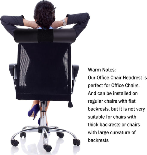 Office Chair Headrest Attachment - Neck Support for Office Chair Sponge Head Neck Rest Pillow for Ergonomic Executive Chair, 18 Inch...