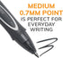 BIC Gelocity Quick Dry Black Gel Pens, Medium Point (0.7mm), 8-Count Pack, Retractable Gel Pens With Comfortable Full Grip...