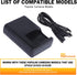 LC-E12 Battery Quick Charger for Canon LP-E12 LC-E12E Battery EOS M M2 M10 M50 M50 Mark II M100 M200 100D Rebel SL1 PowerShot SX70 HS Cameras Batt...