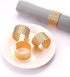 HEIDKRUEGER Napkin Rings Set Gold Dining Table Decoration Handmade Napkin Holder (B-12Pcs)...