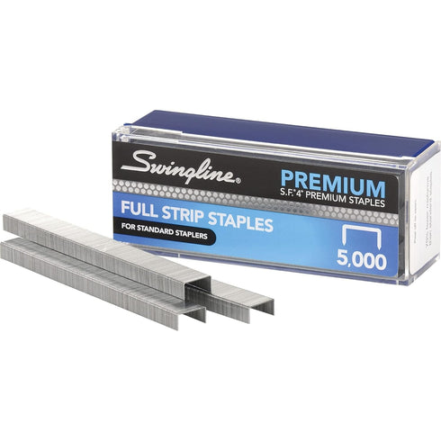 Swingline Staples, S.F. 4, Premium Staples for Desktop Staplers, 1/4" Length, 210/Strip, 5000/Box (35450)...