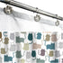 Sunlit Fashion Design Cute Paw Print Polished Shower Curtain Hooks for Dog Cat and Bear, Rust Proof Oil Rubbed Metal Shower Curtain Rings-12 Pack...
