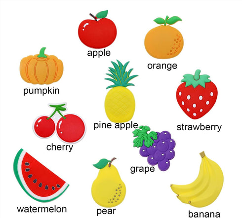 Penta Angel Rubber Fruit Fridge Magnets 10Pcs Large Refrigerator Magnets Whiteboard Stickers for Office Photo Cabinet Bulletin Board Magnet Wall D...