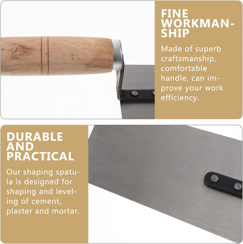 Yardwe Hand Tools 4pcs Concrete Trowel Finishing Trowel Putty Trowel Drywall Trowel Margin Trowel Paint Scraper Concrete Edger Construction Spatul...