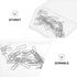 TEHAUX 50pcs U-Shaped Pins Fork Pins Double Blocking Pins Straight Quilting Needle Stainless Steel Pins for Crafts DIY Sewing Knitting Cloths Fabr...