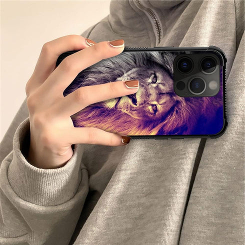 CARLOCA Case Compatible with iPhone 15 Pro Case,Lion Gaze Cases for iPhone 15 Pro Men Boys,Anti-Scratch Soft TPU Pattern Design Case for iPhone 15...