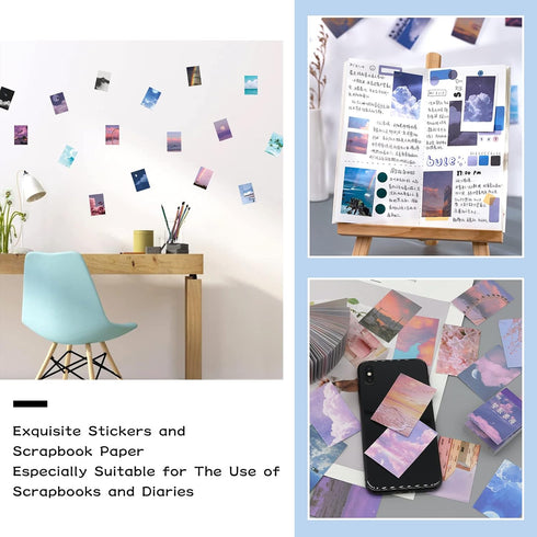 450 Pieces Washi Sticker Set, 9 Set Scrapbooking Diary Planner Album Diary Notebook, Scrapbooking Sticker Journaling Supplies for DIY Arts and Cra...