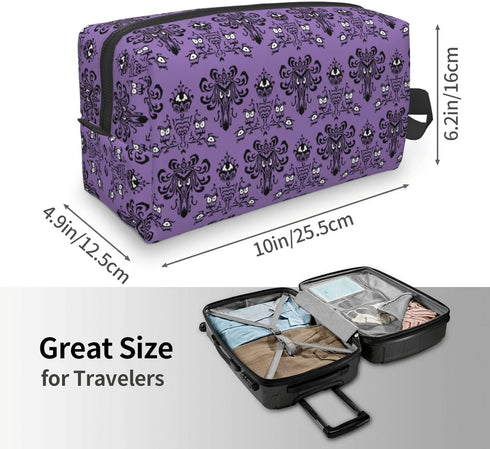 Large Makeup Bag for Women Portable Travel Cosmetic Toiletry Organizer Case With Zipper...
