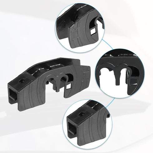 ACROPIX Universal Front Wiper Blade Arm Adapter Clip Type-A - Pack of 4 Black...