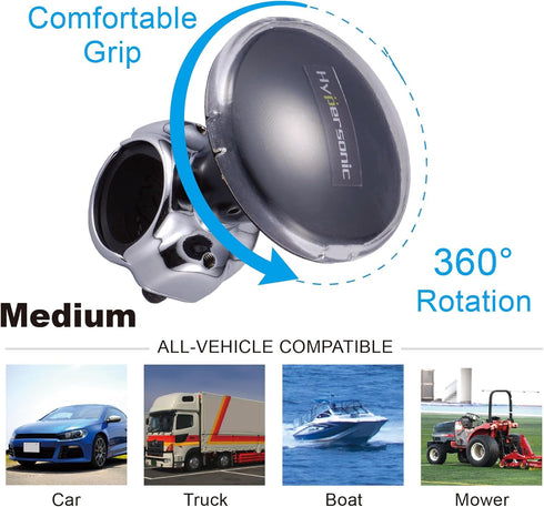 Hypersonic Auto Steering Wheel Knob, Steering Wheel Spinners, Felixable and Durable Power Handle with Bearing Fit for Cars, Trucks, Tractors, Mowe...