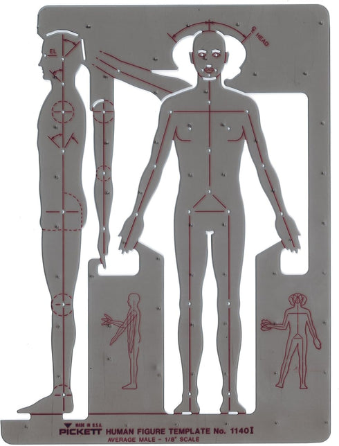 Pickett Male Human Figure Template (1140I)...